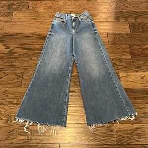 Frame Denim Le Palazzo Crop High Rise Size 26